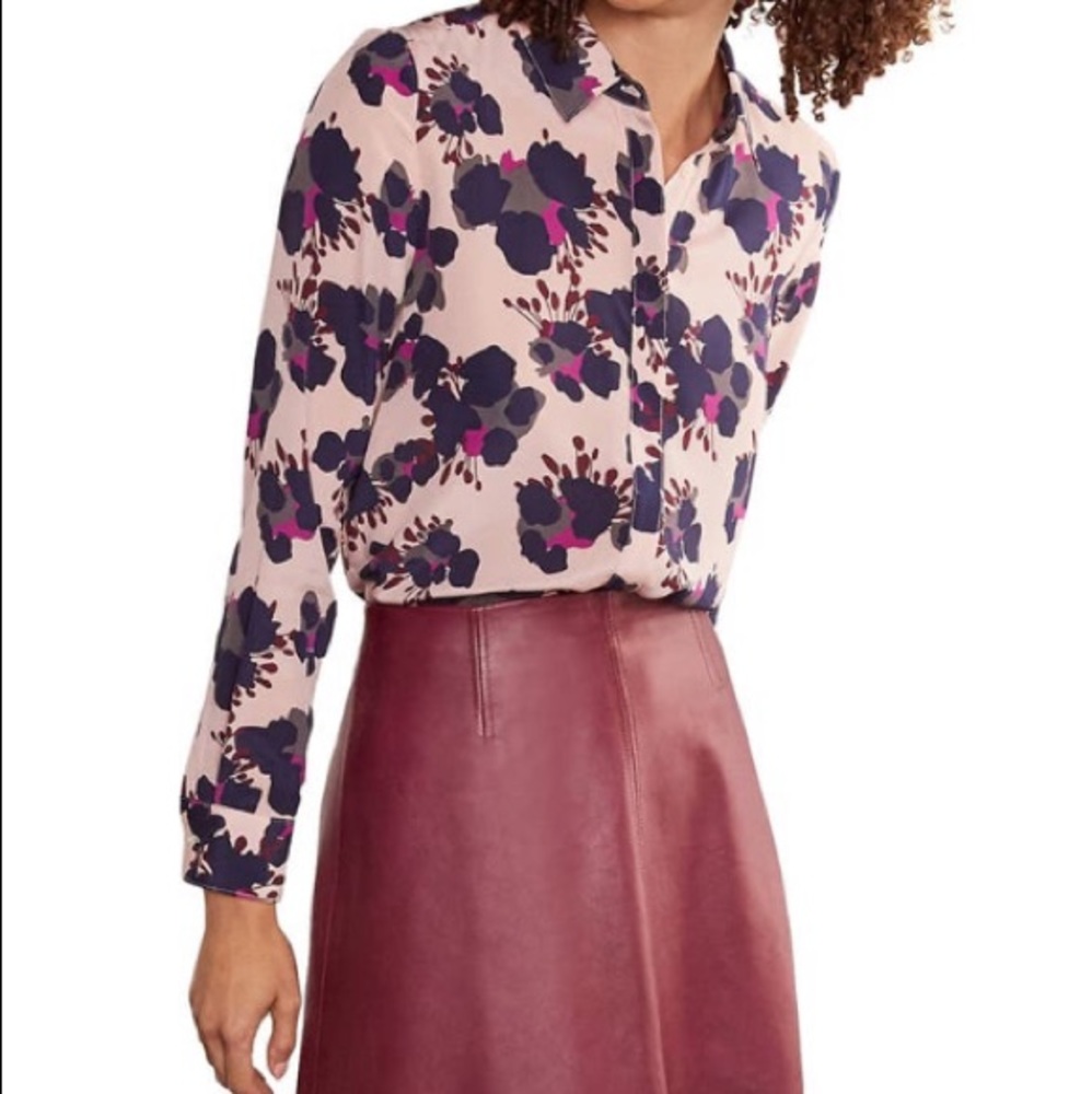 EUC Boden The Silk Shirt Button Up Blouse